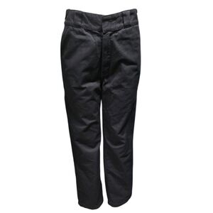 Re/Done Womens Wide Leg Pants Black Sz 27